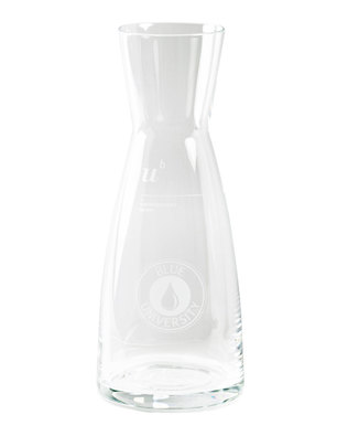 Glass carafe "Blue University"