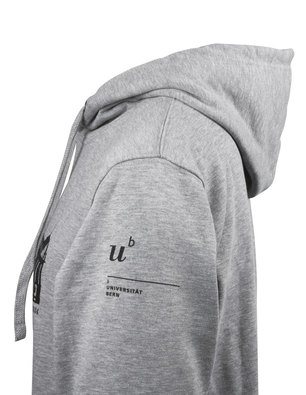 Hoodie unisex grey-mottled