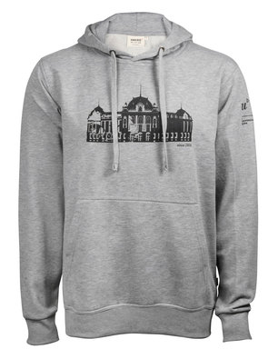 Hoodie unisex grey-mottled