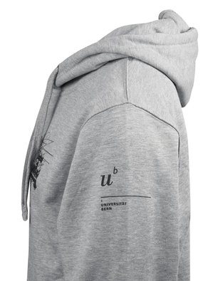 Hoodie unisex grey-mottled