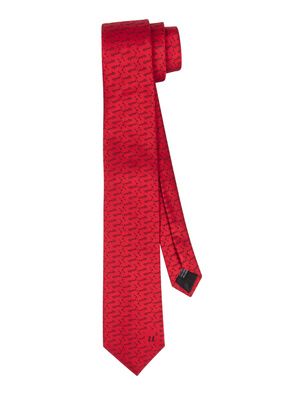 Tie red/black